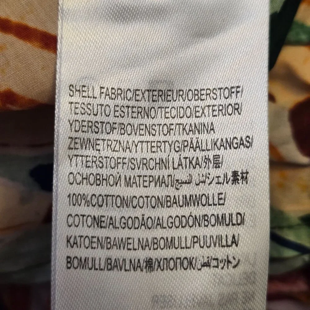 Farm Rio Banana Foliage Cargo Pants S Bold Colorful Tropical Resortwear NWT - Picture 11 of 12